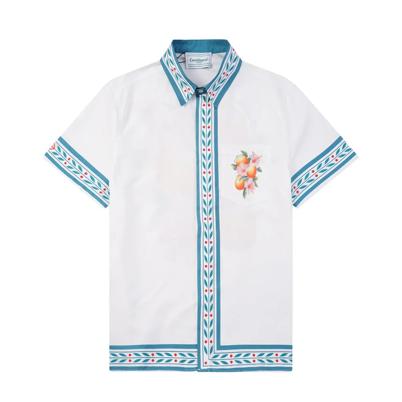 Casablanca 2023 new silk short-sleeved shirt