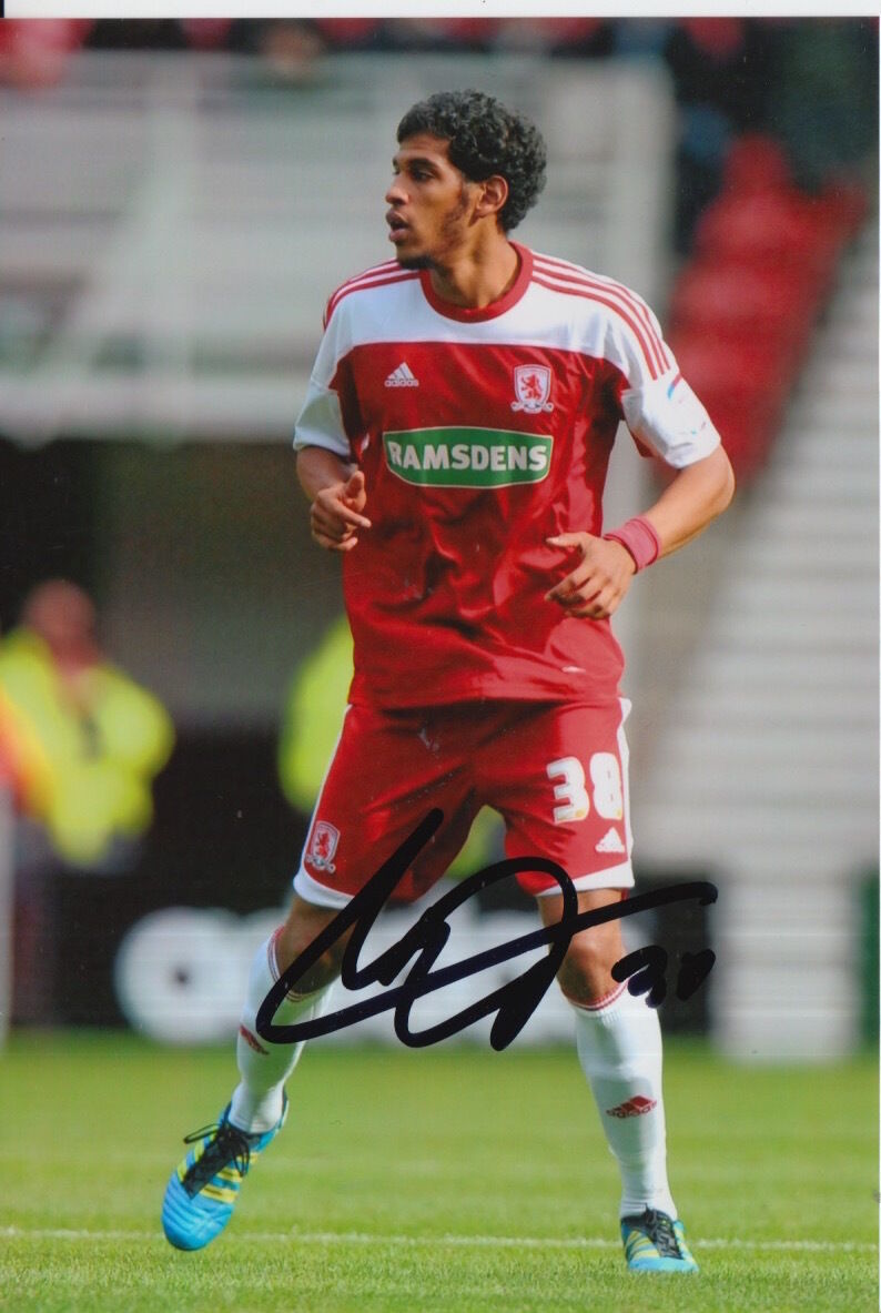 MIDDLESBROUGH HAND SIGNED FARIS HAROUN 6X4 Photo Poster painting.