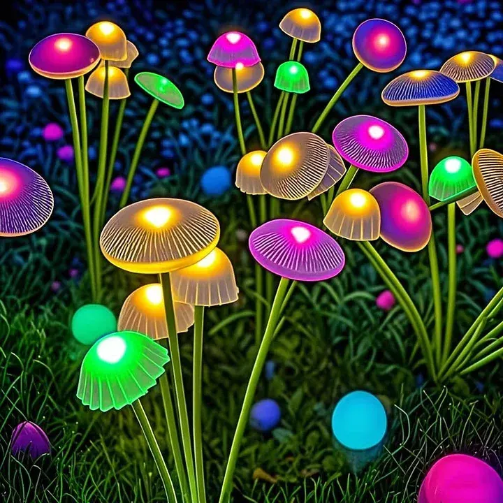 🏆⚡2026 New Solar 6LED Jellyfish Lights Mushroom Lights