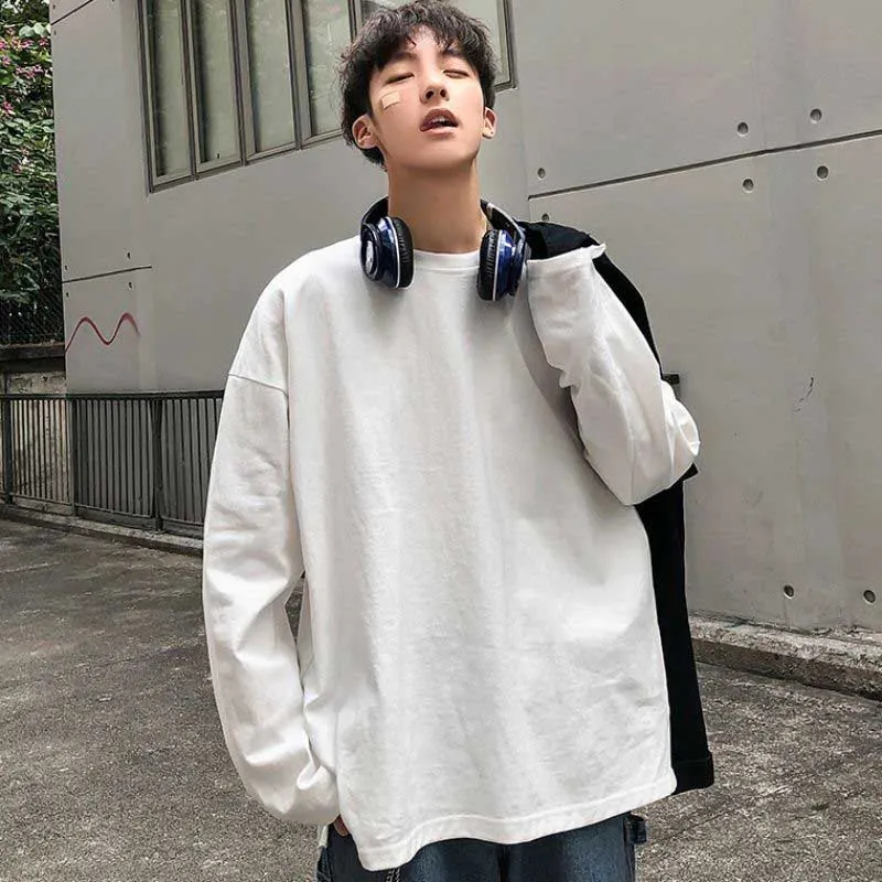 NiceMix Retro Letter Print Women T Shirts Loose Harajuku Style Student Tees Autumn Wild Solid Cotton Tops Fashion 2020