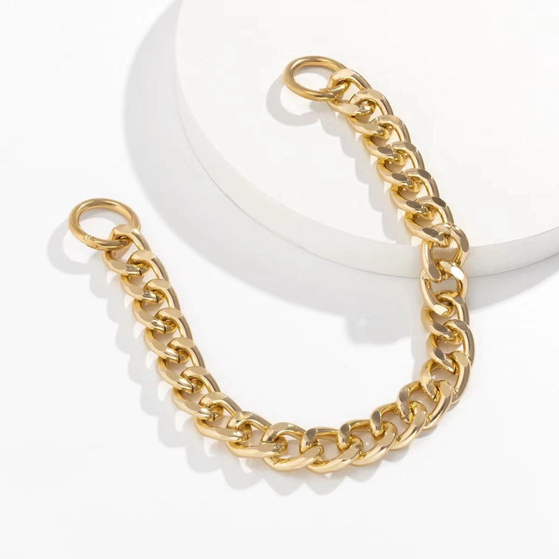 Imitation Pearl Alloy Solid Color Bag Chain