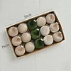 15PCS Christmas's Tree Decor 8CM Velvet Balls Set