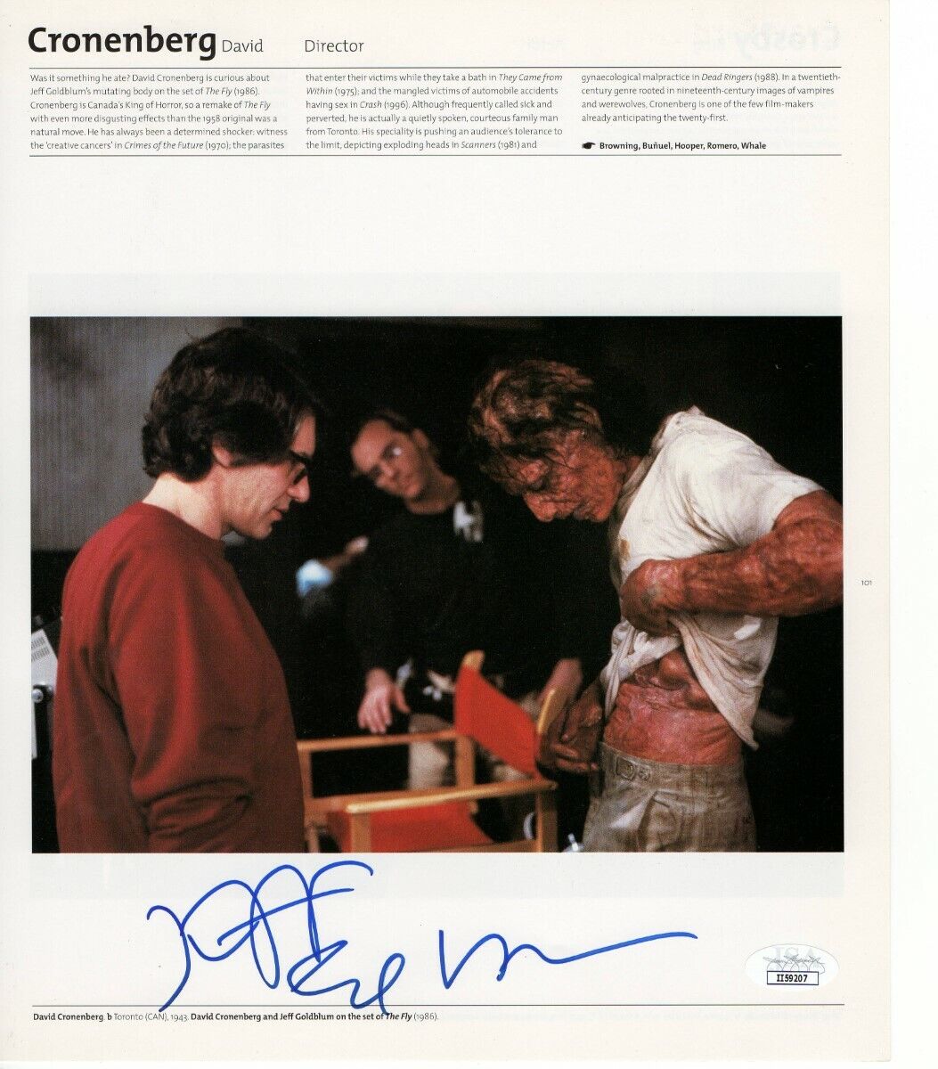 Jeff Goldblum Signed Autographed Book Page Photo Poster painting The Fly JSA II59207