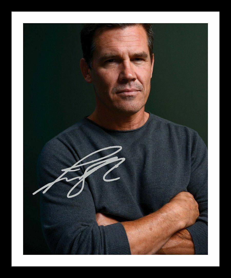 Josh Brolin Autograph Signed & Framed Photo Poster painting