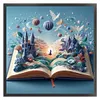 Castle In Book-11CT Stamped Cross Stitch 50*50cm/19.69*19.69in tapestrymarket