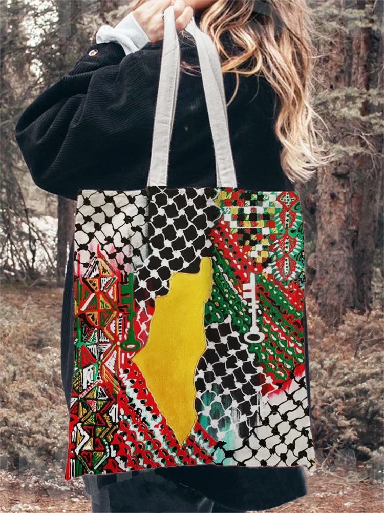 Palestinian National Style Print Canvas Bag