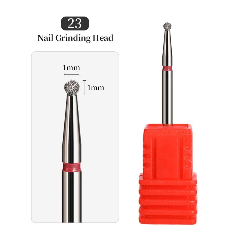 1Pcs Mini Carbite Dimond Nail Drill Bits Manicure Drill For Milling Cutter Electric Machine Nail Files Buffer Nail Art Equipment-Nail Inspo