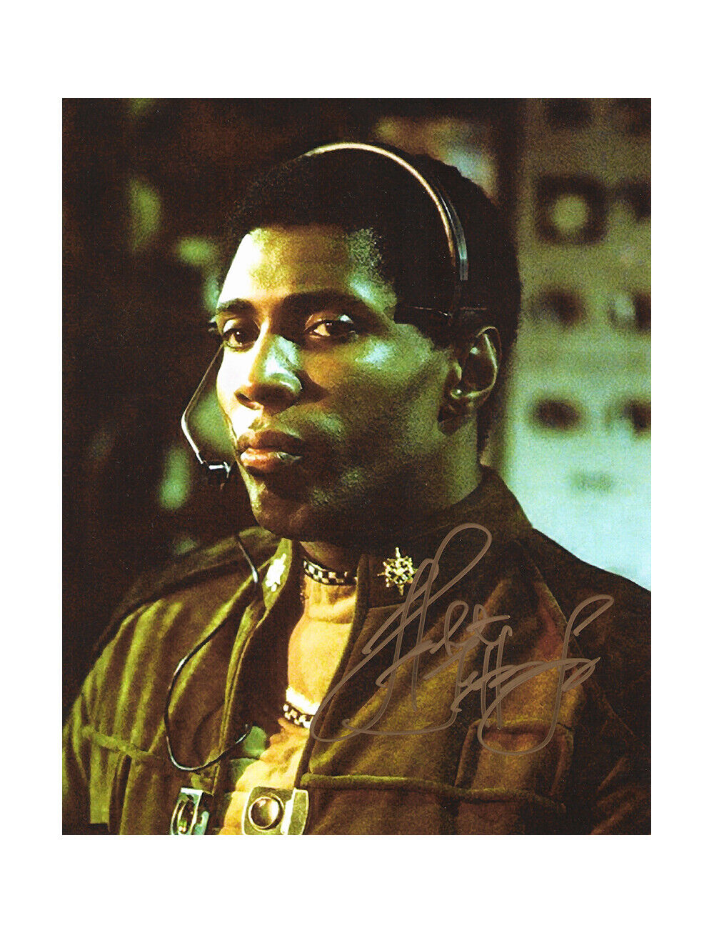 8x10 Battlestar Galactica Print Signed by Herbert Jefferson Jr. 100% + COA