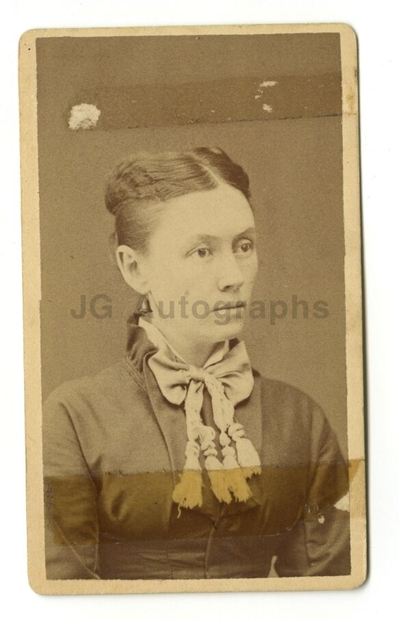 19th Century Fashion - Original Carte-de-visite Photo Poster painting CDV - Waterbury, Vermont