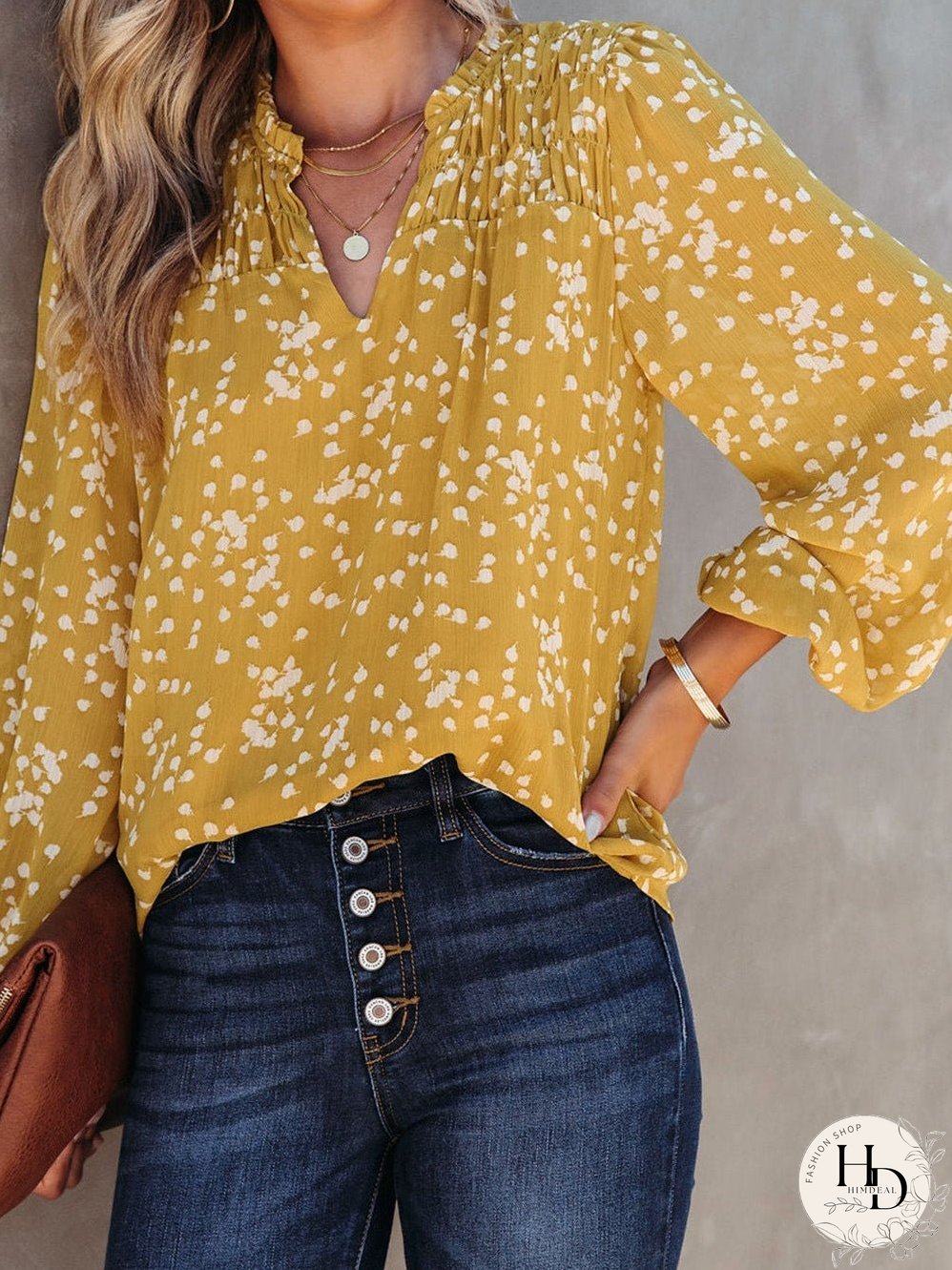 Three Quarter Sleeve Blouse