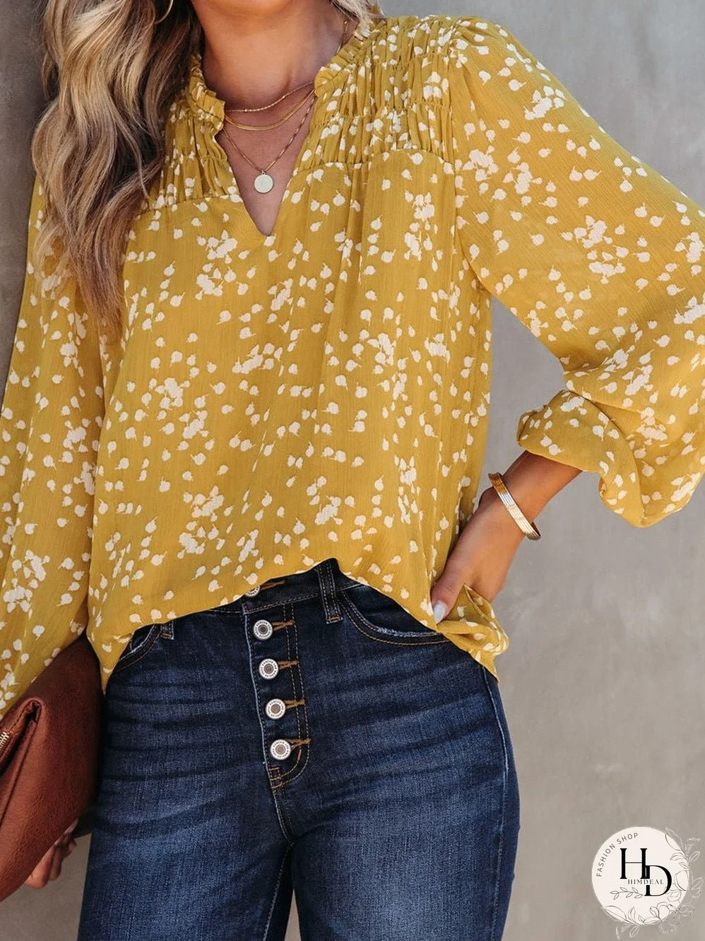Three Quarter Sleeve Blouse