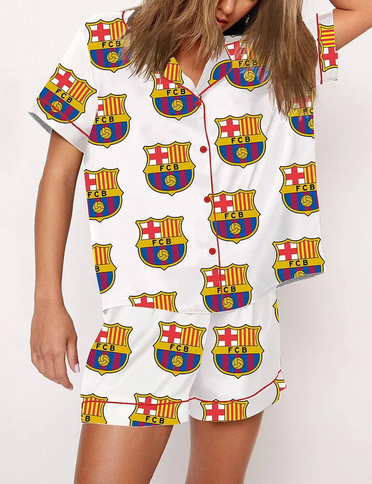 Women's FC Barcelona Football Club Pajama Set
