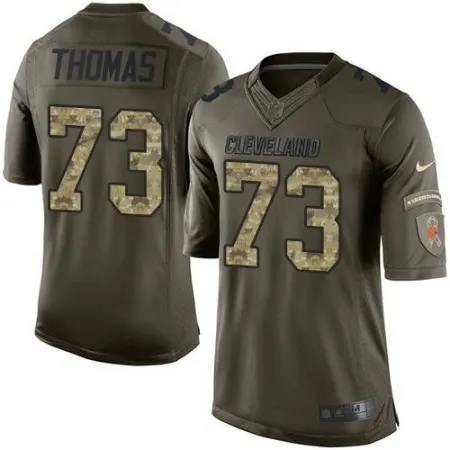 Browns #73 Joe Thomas Green Men's Stitched NFL Limited Salute to Service Jersey