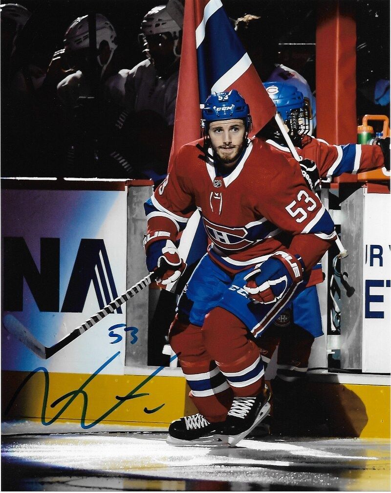 Montreal Canadiens Victor Mete Signed Autographed 8x10 NHL Photo Poster painting COA #1