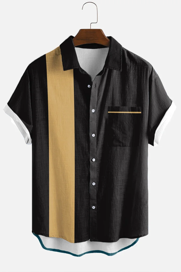 Premium Contrast Short Sleeve Shirt