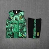 2025 Brazil Pre-Match Training Green Vest+Shorts Football1:1 Thai Quality