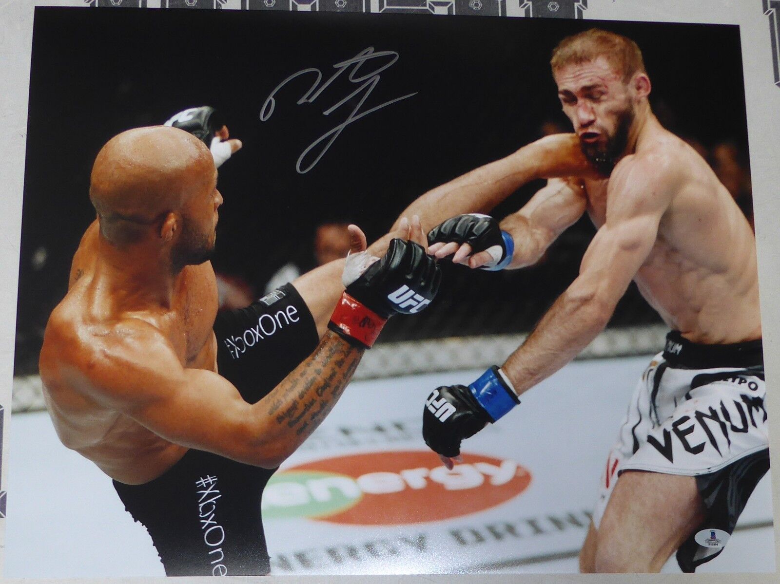 Demetrious Johnson Signed UFC 16x20 Photo Poster painting BAS Beckett COA Picture Autograph 174