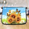 (US Local)Special Shape Sunflower Butterfly 5D DIY Diamond Painting Handbag for Art Craft