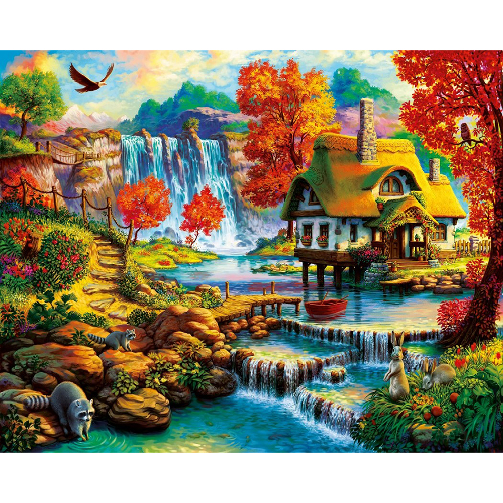 

House Landscape - Round Drill Diamond Painting - 50*40CM, 501 Original