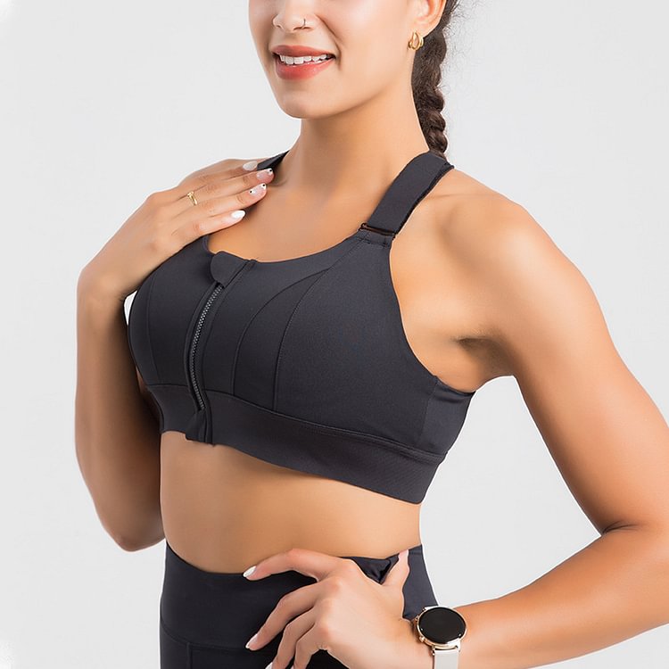 HIGH IMPACT SUPPORT ADJUSTABLE PLUS SIZE WORKOUT SPORTS BRA
