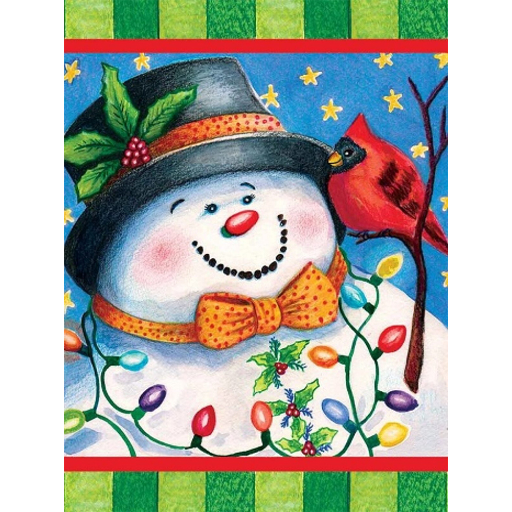 

Snowman - Round Drill Diamond Painting - 30*40CM, 501 Original