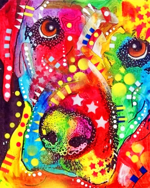 

Abstract Colorful Dog – Paint By Numbers - 40*50CM, 501 Original