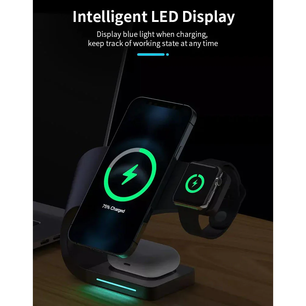 Four-in-one Magnetic Absorption Wireless Charger