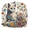 Exquis chat-partiel spécial diamant peinture-30 * 30cm