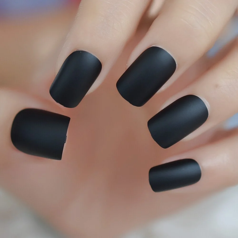 The Cyberpunk Line Original Dancing Line Design Full Cover Nails Coffin Meidum-Long Gray Color Supplies For Professionals Finger-Nail Inspo