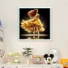 (Stamped/Counted) Ballerina Belle Silhouette-11CT Cross Stitch 40*40cm