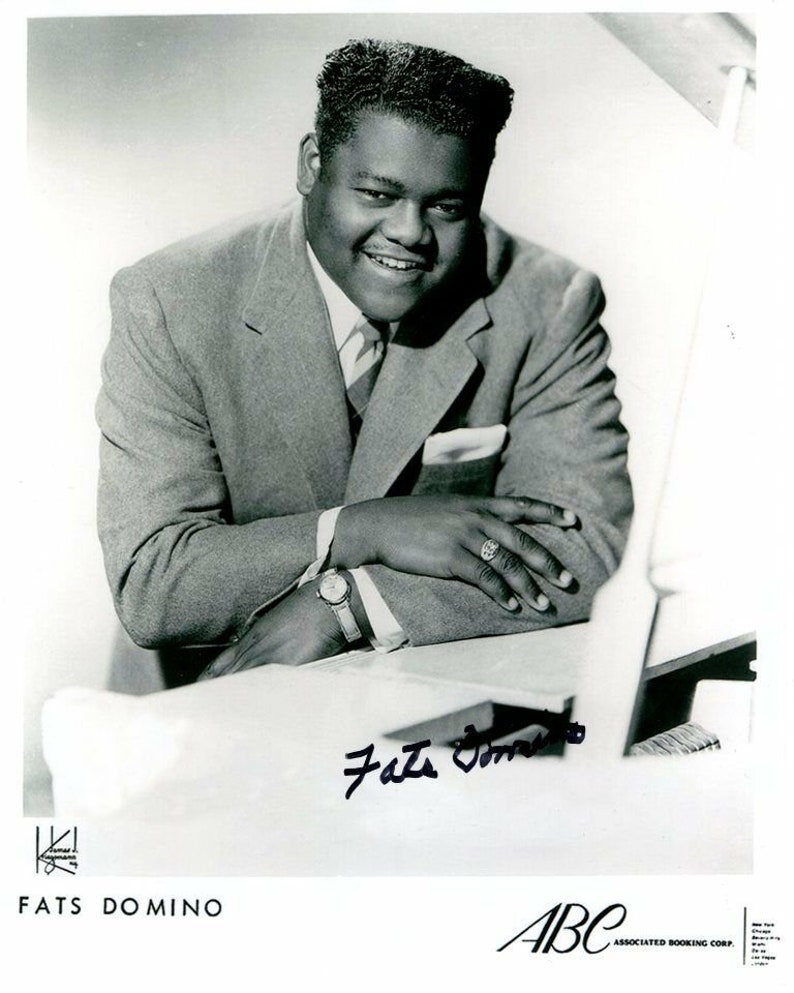 Fats domino signed autographed Photo Poster painting