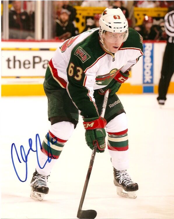 Minnesota Wild Charlie Coyle Autographed 8x10 Photo Poster painting COA FOUR