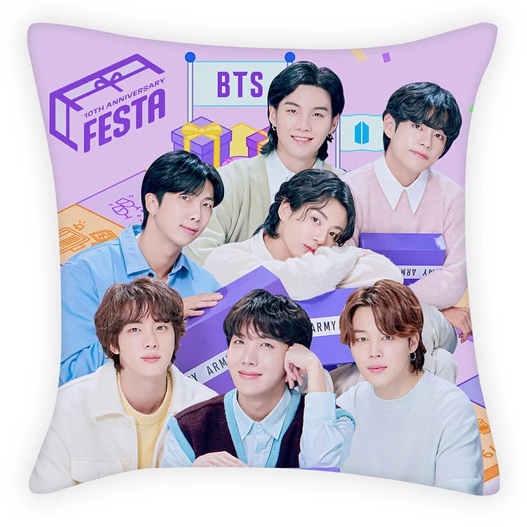 BTS Festa 10th Anniversary Photo Pillowcase