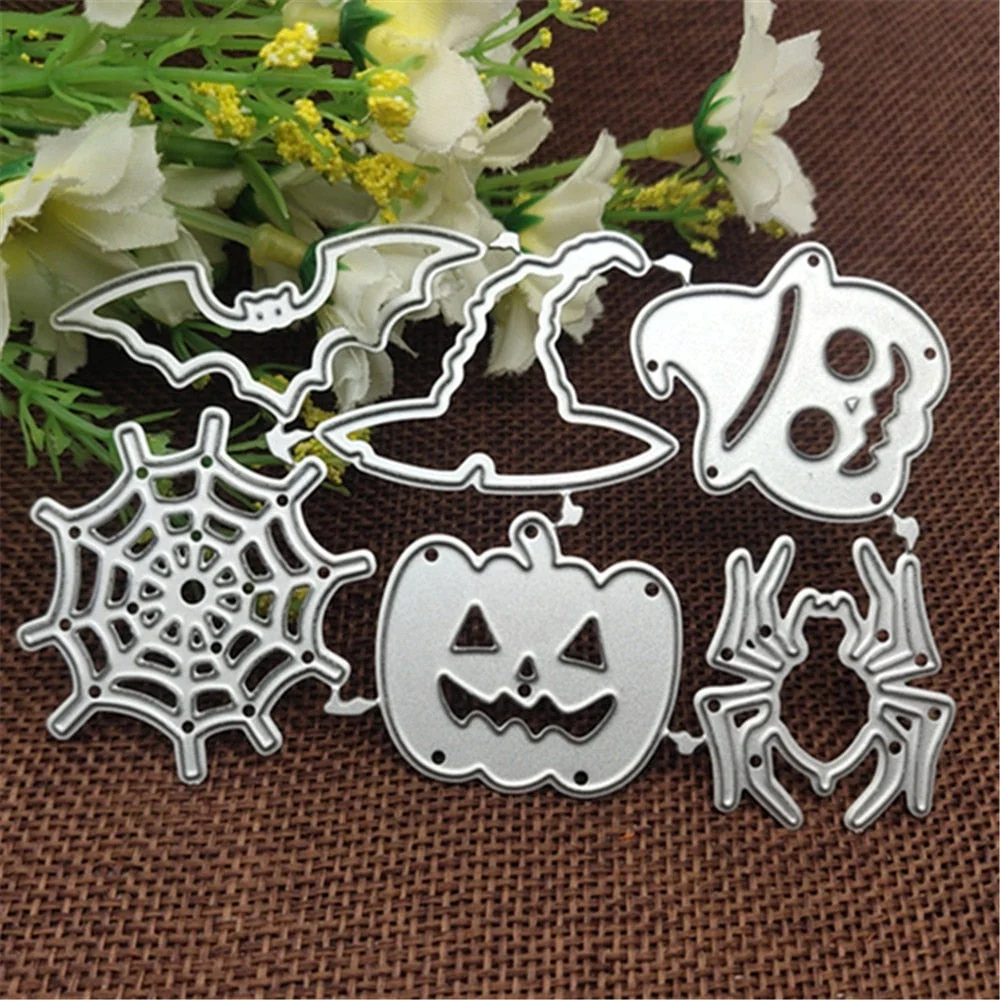 Halloween Cobweb pumpkin hat bat set frame Metal Cutting Dies Stencils For DIY Decorative Embossing Handcraft Die Template