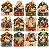 12Pcs DIY Pearl Diamond Painting Christmas Cards, 3D Greeting Card Craft Kits with Resin Pearls, Handmade Holiday Cards for Adults, Christmas Gifts & Decorations