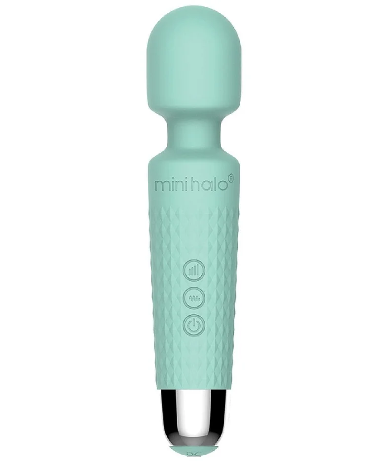 pornhint Pornhint Mini Halo Extra Powerful Wand Vibrator - Mint Green