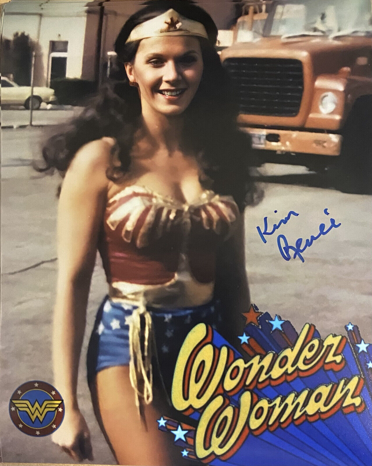 Wonder Woman Stunt Double Kim Renee Signed Autographed Sexy 8x10 Color Photo Poster painting