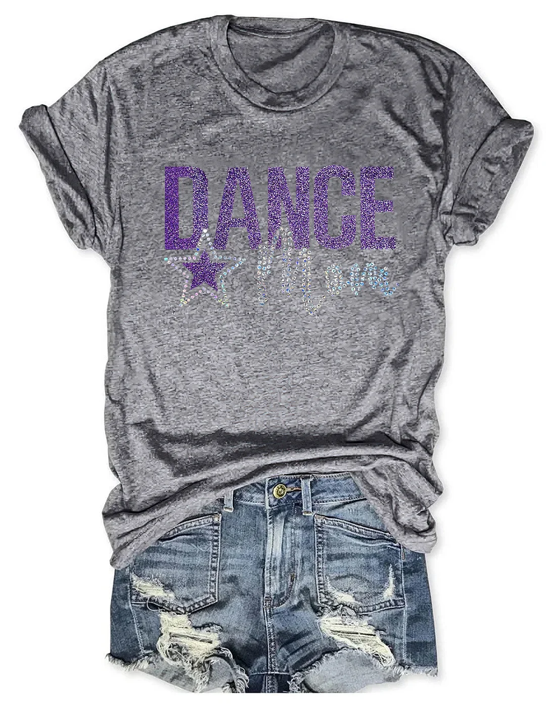 Dance Mom With Bling Faux Rhinestones T-shirt