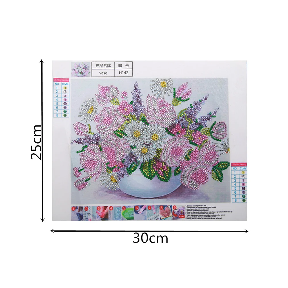 Diamond Painting - Special Shaped Drill - Flowers(30*25cm)