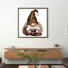 (Stamped/Counted) Coffee Gnome - 11CT Cross Stitch 40*40cm/15.75*15.75in