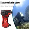 Tech Diving Leggings Knife Cover Double Pocket Diving Strap Knife Pouch (Black)