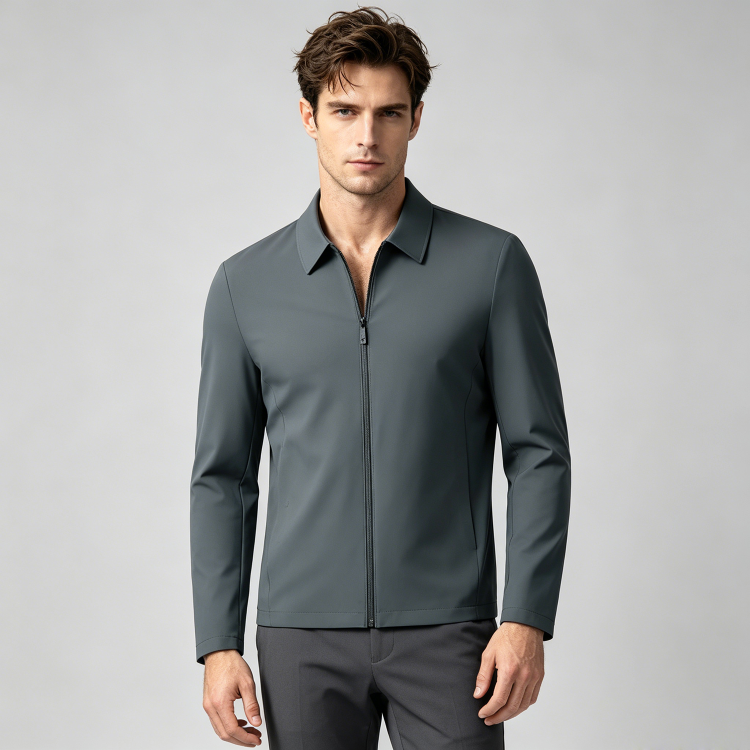 Men's Silk Jacket Sun Protection Ultra-Lightweight REAL SILK LIFE