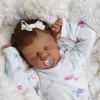 17'' Lifelike Sleeping Silicone Vinyl Newborn African American Baby Girl Doll Named Zamerin - RBBI-Myrebornbabydoll&reg; Myrebornbabydoll&reg;