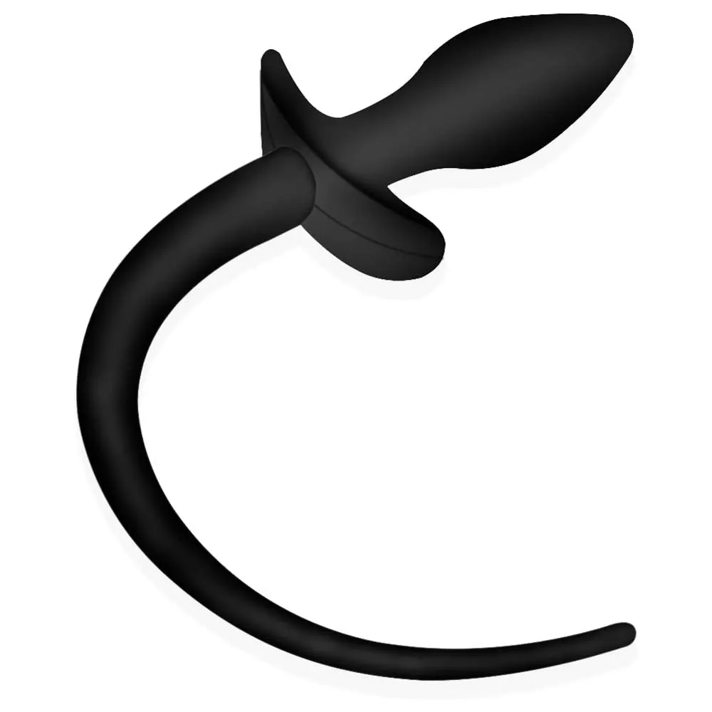 Butt Plug Silicone Anal Plug with Dog Puppy Tails