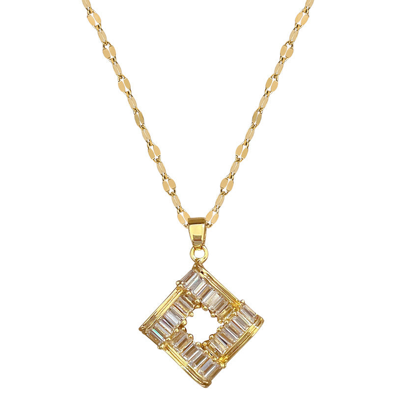 Korean Cosmos Geometric Titanium Steel Electroplating Earrings