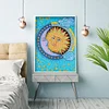 Diamond Painting-DIY Full Crystal Rhinestone Sun Moon