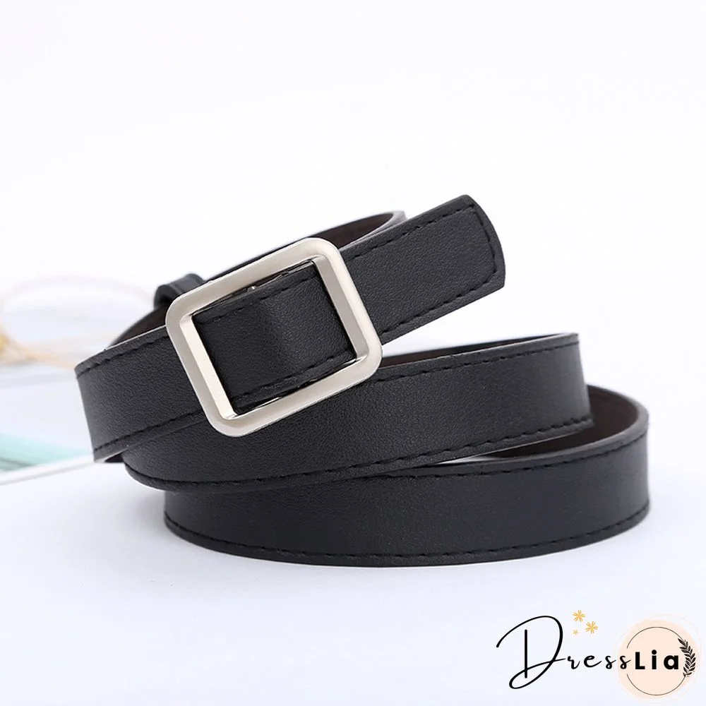 Simple And Versatile Retro Fashion Black Belt