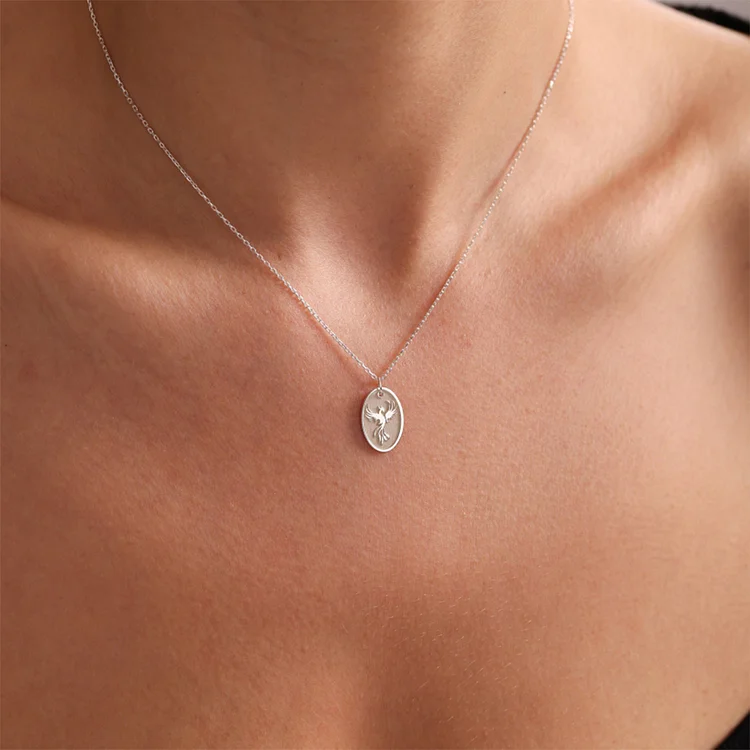 Phoenix Rebirth Charm Necklace