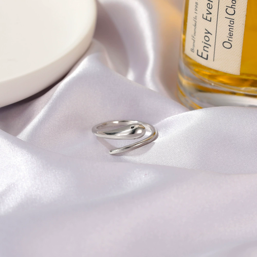 Open Snake Zirconia Ring