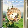 2D Flat DIY Hanging Diamond Art Kits Rhinestone Window Pendants (Silhouette)